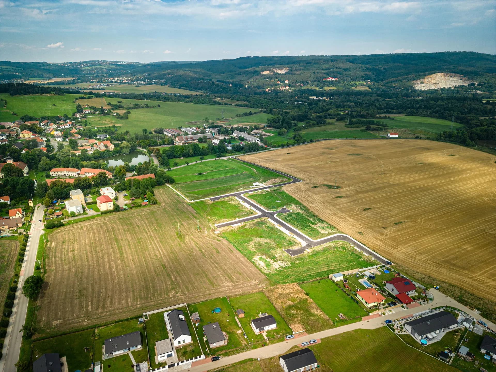 Vizualizace pozemků Nad Zlatou řekou